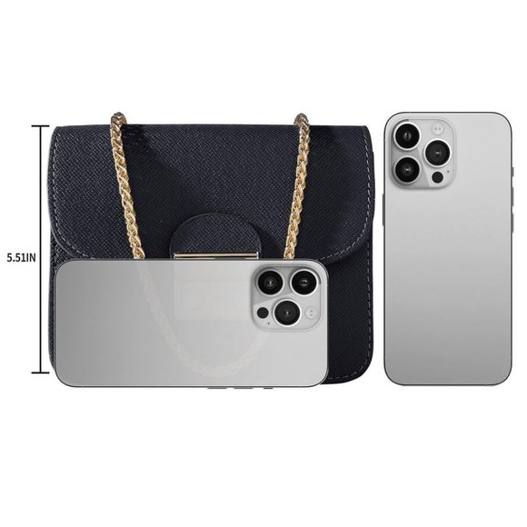 Small Evening Bags for Women Crossbody Bag Chain - Black-mini Size Clutch - Picture 3 of 7